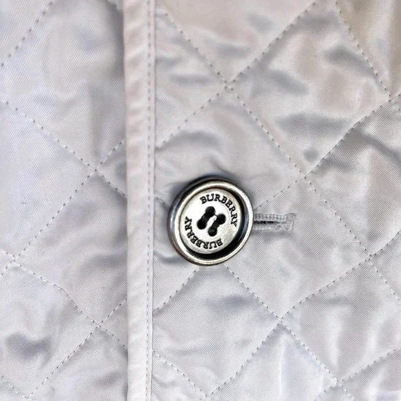 Auc BURBERRY LONDON white nova check quilted jacket S - Picture 8 of 14